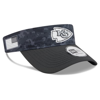 Kansas City Chiefs New Era 2026 Salute To Service Adjustable Visor - Black