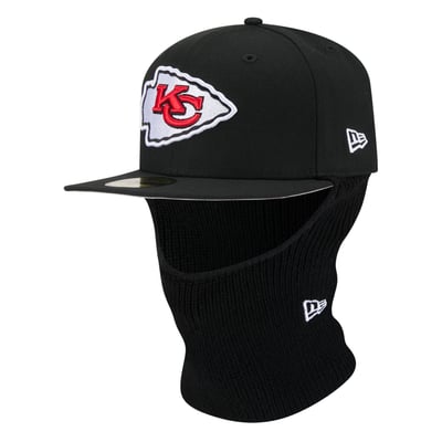  Kansas City Chiefs New Era 59FIFTY Balaclava Fitted Hat - Black