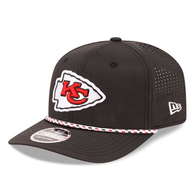 Kansas City Chiefs New Era 9SEVENTY Stretch-Snap Hat - Black
