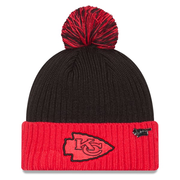 Exclusive Kansas City Chiefs New Era Red knit pom hat beanie NEW ULTRA RARE NFL Rare Kansas City Chiefs Winter Hat Beanie New Era Cap 2023  main image 3