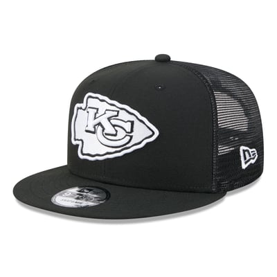 Kansas City Chiefs New Era 9FIFTY Snapback Trucker Hat - Black/White