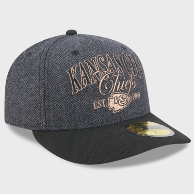 Kansas City Chiefs New Era Faux Wool 59FIFTY Fitted Hat - Charcoal