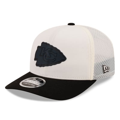 Kansas City Chiefs New Era Color Pop 9SEVENTY Adjustable Hat - Cream/Black