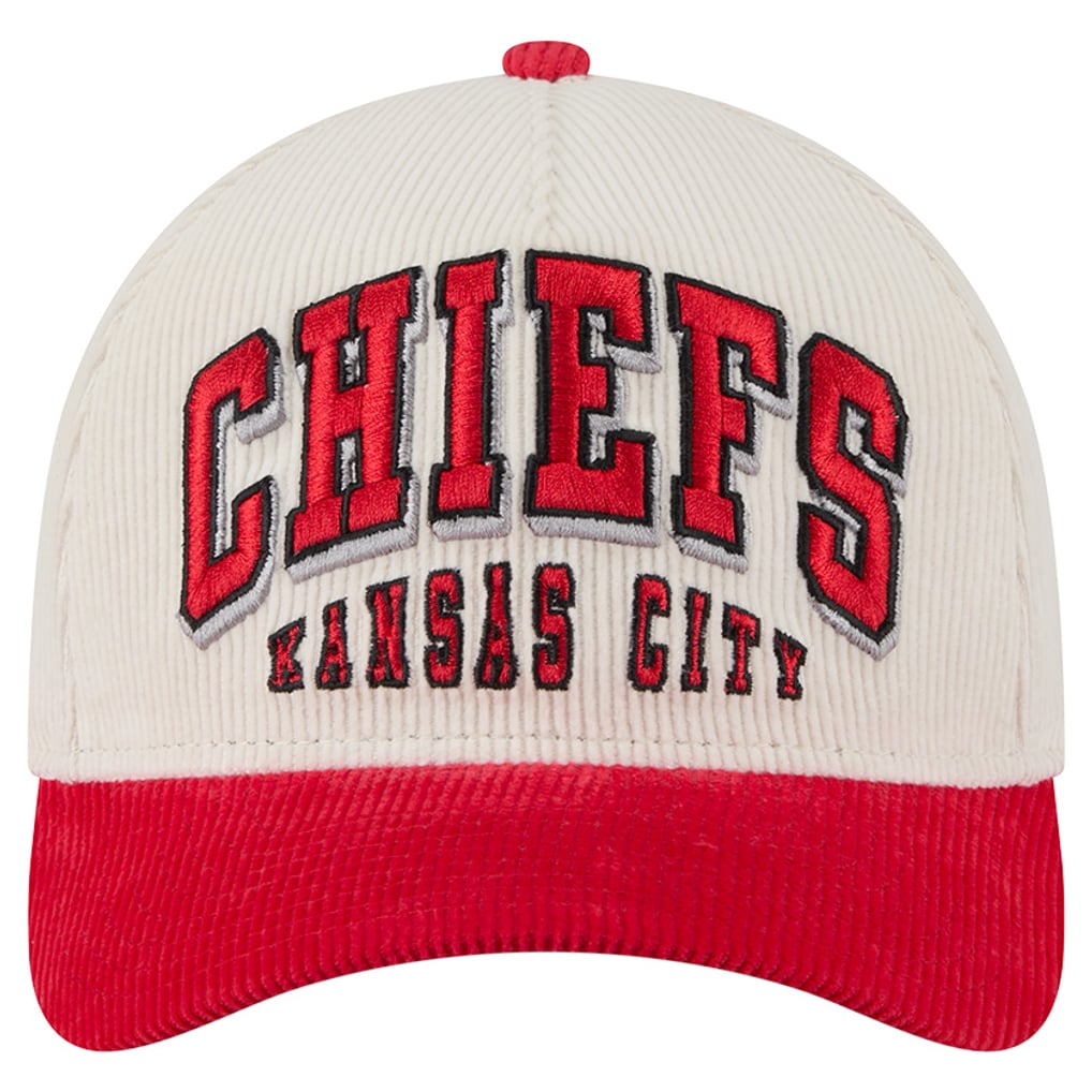 Vintage Kansas City Chiefs Red/white Corduroy Snapback Russel Athletic White s-l400.jpg main image 3