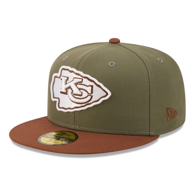 Kansas City Chiefs New Era Color Pack 59FIFTY Fitted Hat - Olive/Brown