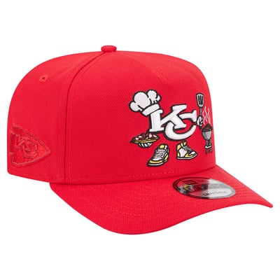 Kansas City Chiefs New Era Cartoon A-Frame 9FIFTY Snapback Hat - Red
