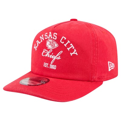 Kansas City Chiefs New Era Stacked 19TWENTY Adjustable Hat - Red