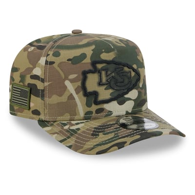Kansas City Chiefs New Era x BJ Betts 2026 Salute To Service 9FIFTY A-Frame Snapback Hat - Camo