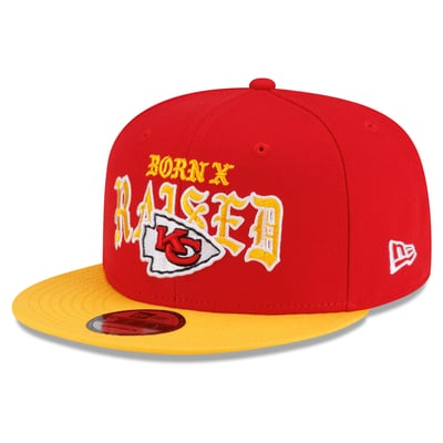 Kansas City Chiefs New Era x Born x Raised 9FIFTY Snapback Hat - Red/Gold