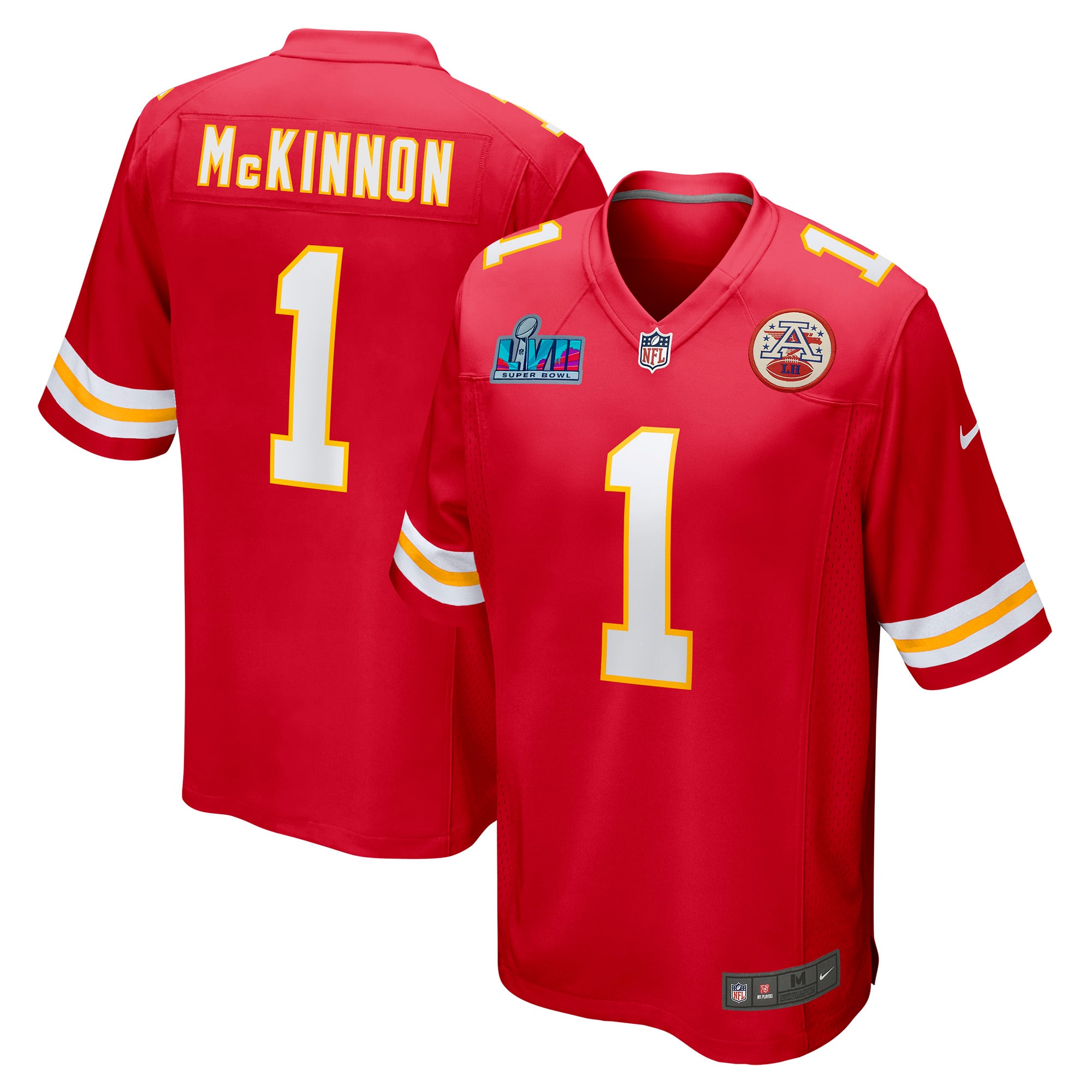 Men's Nike Jerick McKinnon Red Kansas City Chiefs Super Bowl LVII