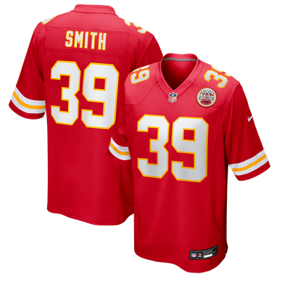 Melvin Smith Jr Kansas City Chiefs Nike Team Game Jersey - Red