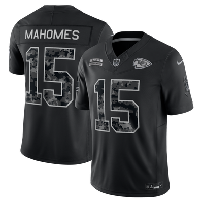 Patrick Mahomes Kansas City Chiefs Nike 2026 Salute to Service Stitched Limited Jersey - Black