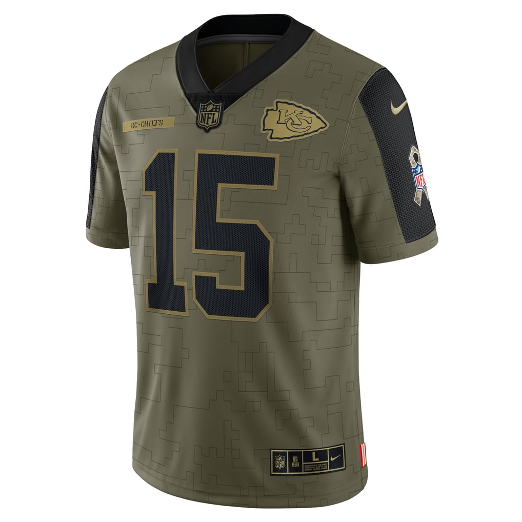 Men's Nike Patrick Mahomes Olive Kansas City Chiefs Salute To Service ...
