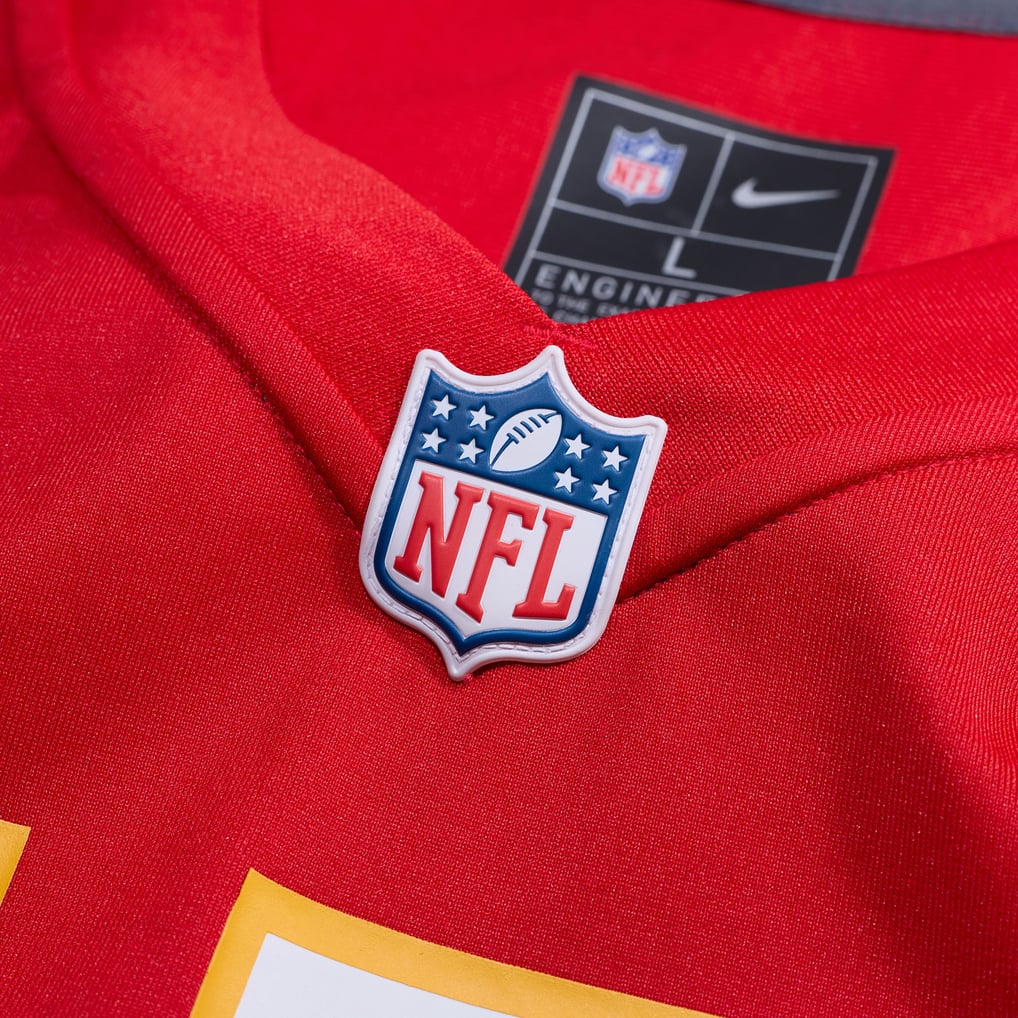 Jeff Hanson Merch Men's Kansas City Chiefs Nike Red Custom Game Jersey