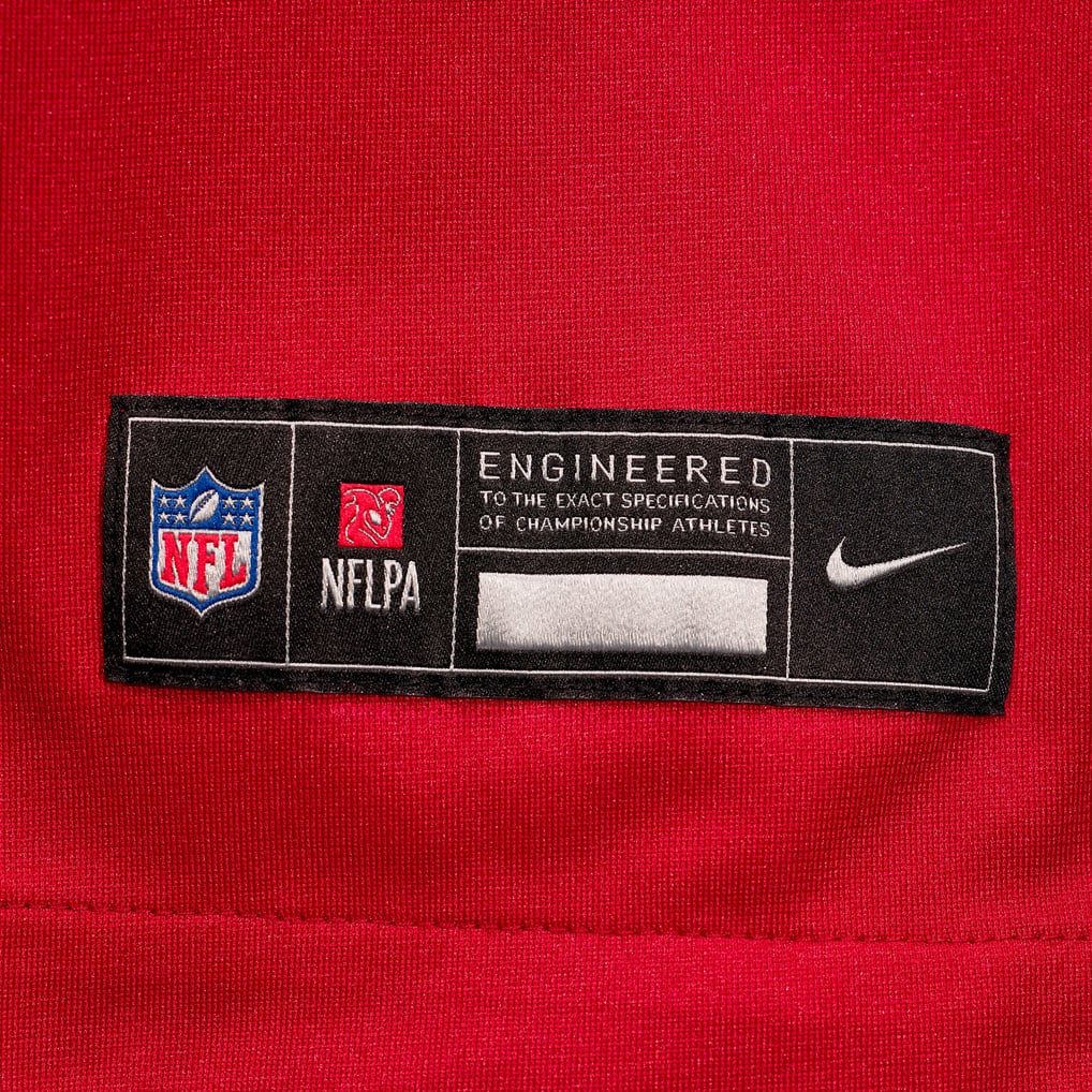 Jeff Hanson Merch Men's Kansas City Chiefs Nike Red Custom Game Jersey
