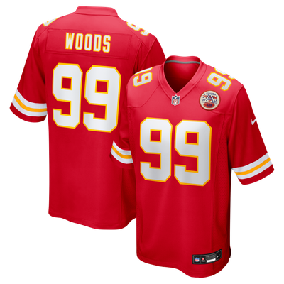 Peter Woods Kansas City Chiefs Nike Team Game Jersey - Red