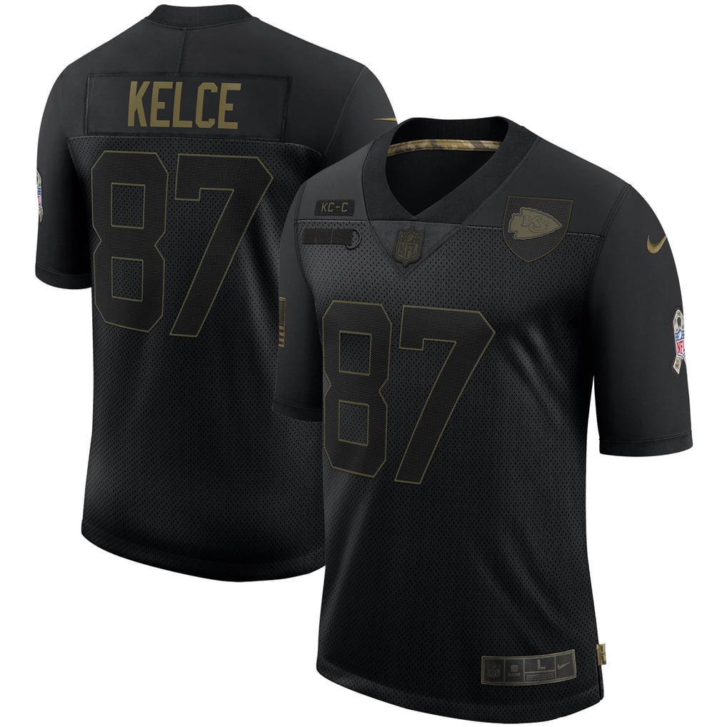Men's Nike Travis Kelce Black Kansas City Chiefs Salute To Service ...