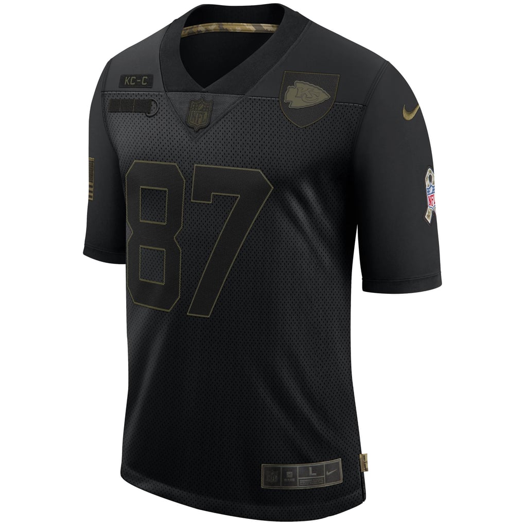 Men's Nike Travis Kelce Black Kansas City Chiefs Salute To Service ...