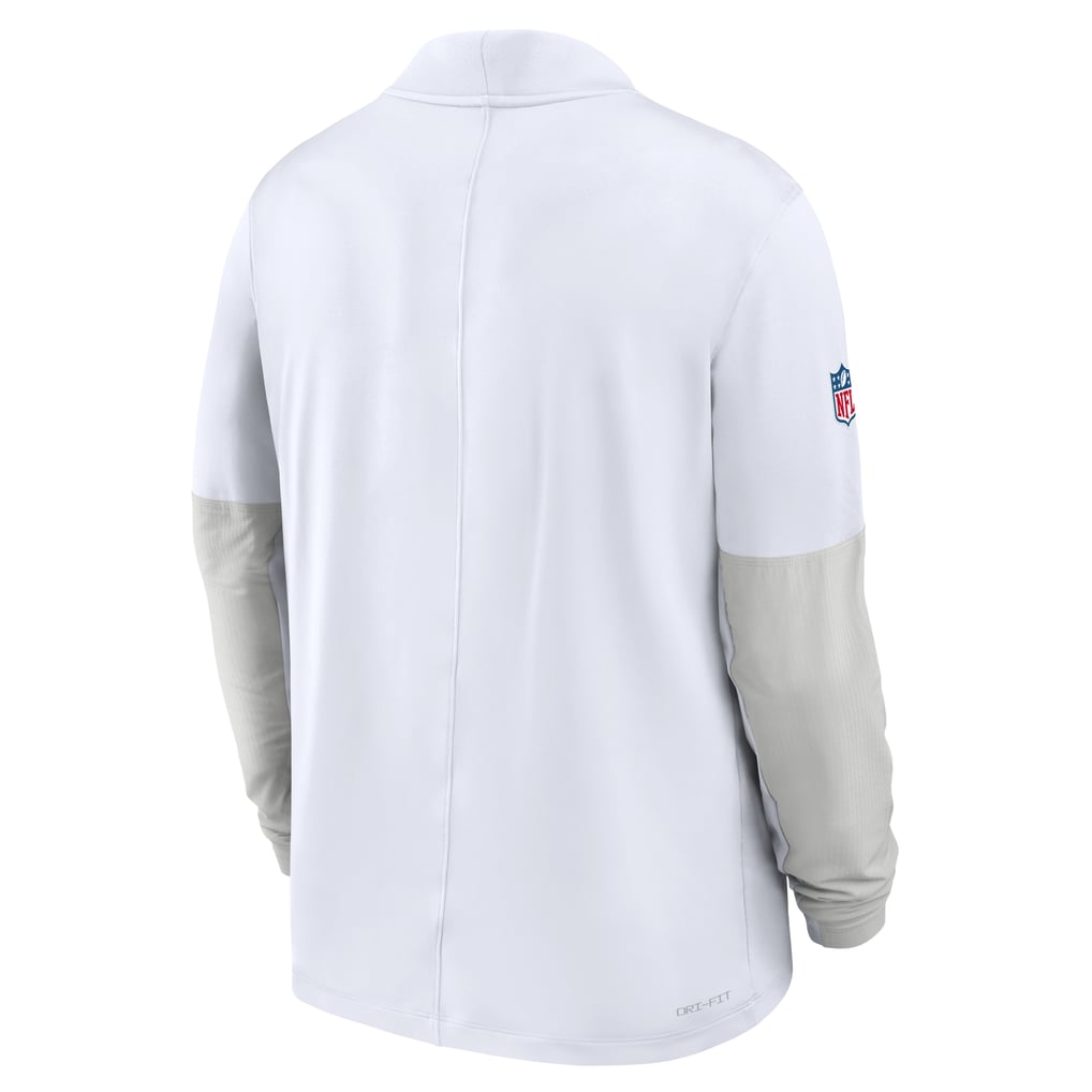 Kansas City Chiefs Nike Sideline Dri-FIT Half-Zip Pullover - White