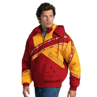 Kansas City Chiefs Pro Player Double Tape Full-Zip Jacket with Detachable Hood - Red