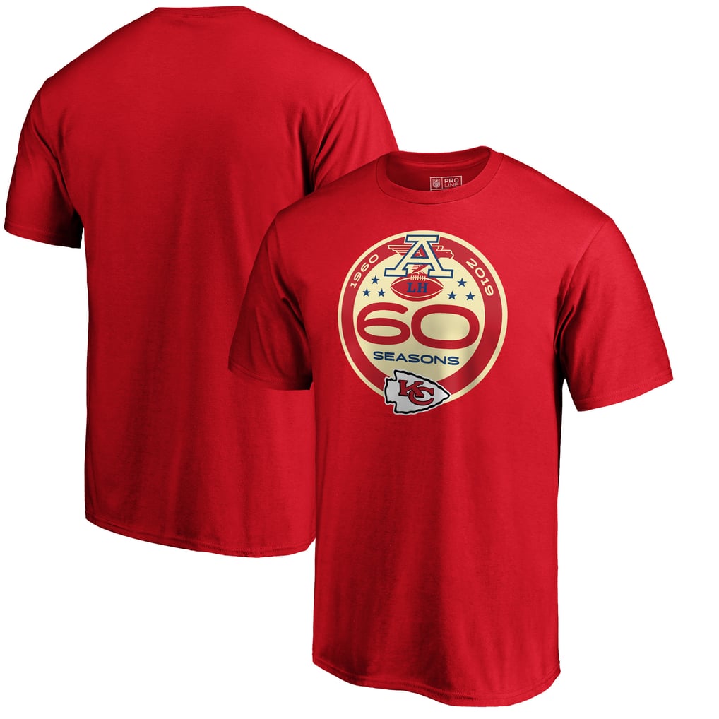 Men's Red Kansas City Chiefs 60th Season Logo T-Shirt