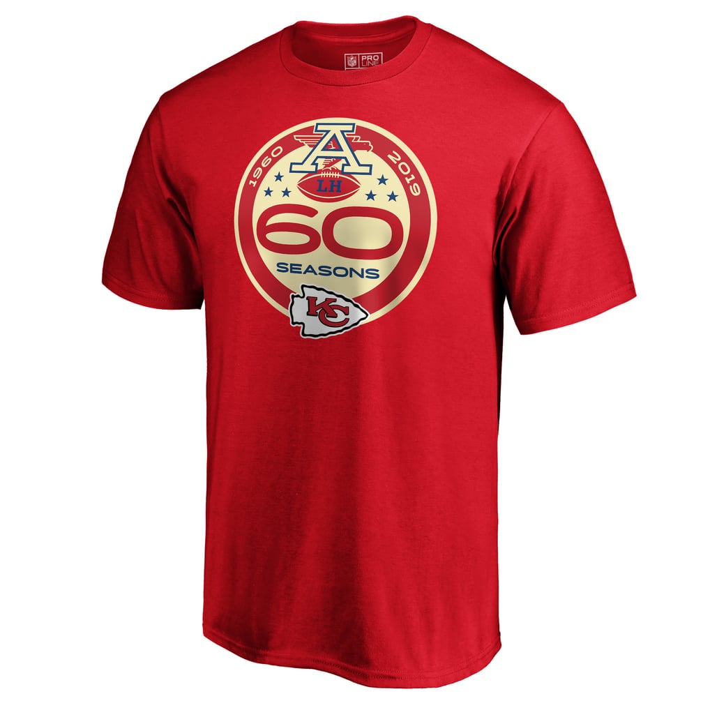 Men's Red Kansas City Chiefs 60th Season Logo T-Shirt