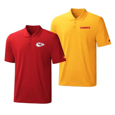  Kansas City Chiefs Starter Two-Pack Logo Polo Set - Red/Gold