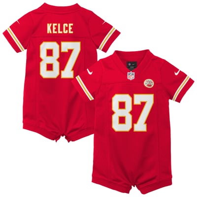 Travis Kelce Kansas City Chiefs Nike Newborn Romper Game Jersey - Red