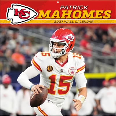 Patrick Mahomes Kansas City Chiefs 12" x 12" 2027 Player Wall Calendar
