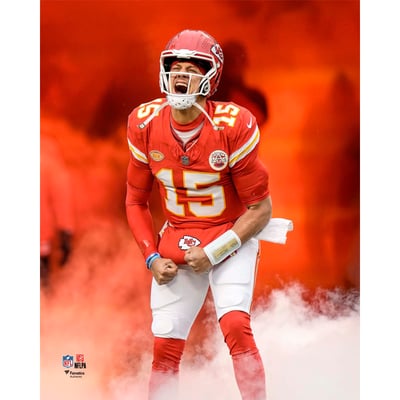 Patrick Mahomes Kansas City Chiefs Unsigned Fanatics Authentic Pre-Game Entrance Photograph