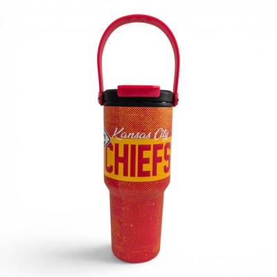 Kansas City Chiefs Pegasus 24oz. Speckled Gradient Stainless Steel Dual Top Water Bottle