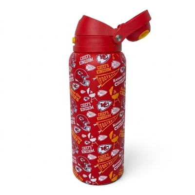 Kansas City Chiefs Pegasus 32oz. Game Day Pennant Stainless Steel ProPress Water Bottle