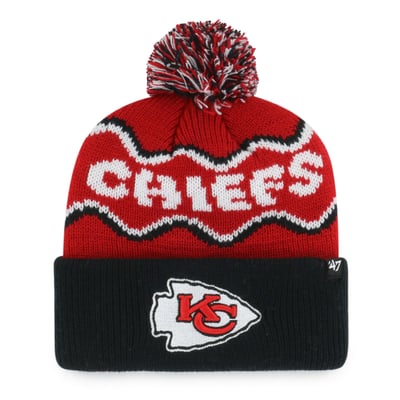  Kansas City Chiefs '47 Preschool Squiggle Script Cuffed Knit Hat - Red