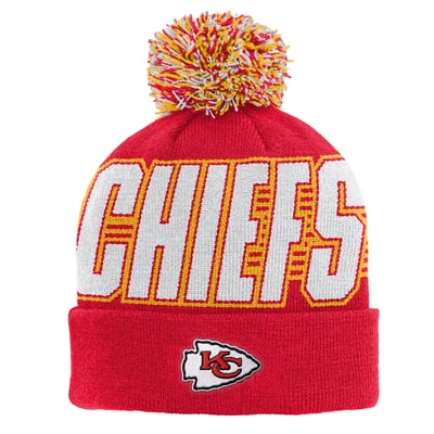 Kansas City Chiefs Outerstuff Preschool Cuffed Knit Hat with Pom - Red
