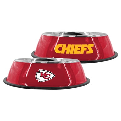 Kansas City Chiefs The Memory Company 9" Stainless Steel Pet Bowl