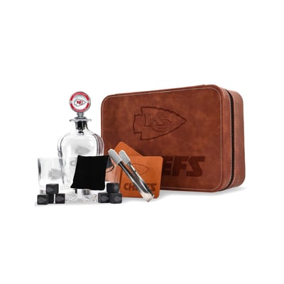 Kansas City Chiefs The Memory Company Decanter Set