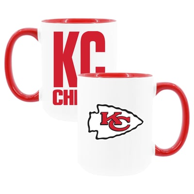 Kansas City Chiefs The Memory Company Two-Piece 15oz. Coffee Mug Set