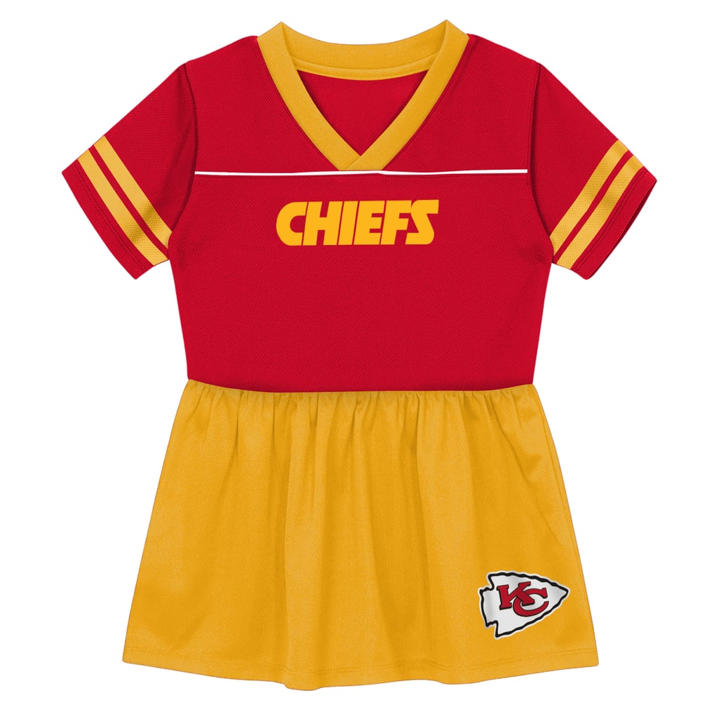 nfl jersey dresses Toddler Outerstuff Red Kansas City Chiefs Stadium Lights V-Neck Fashion Football Dress Size: 2T Over $1000