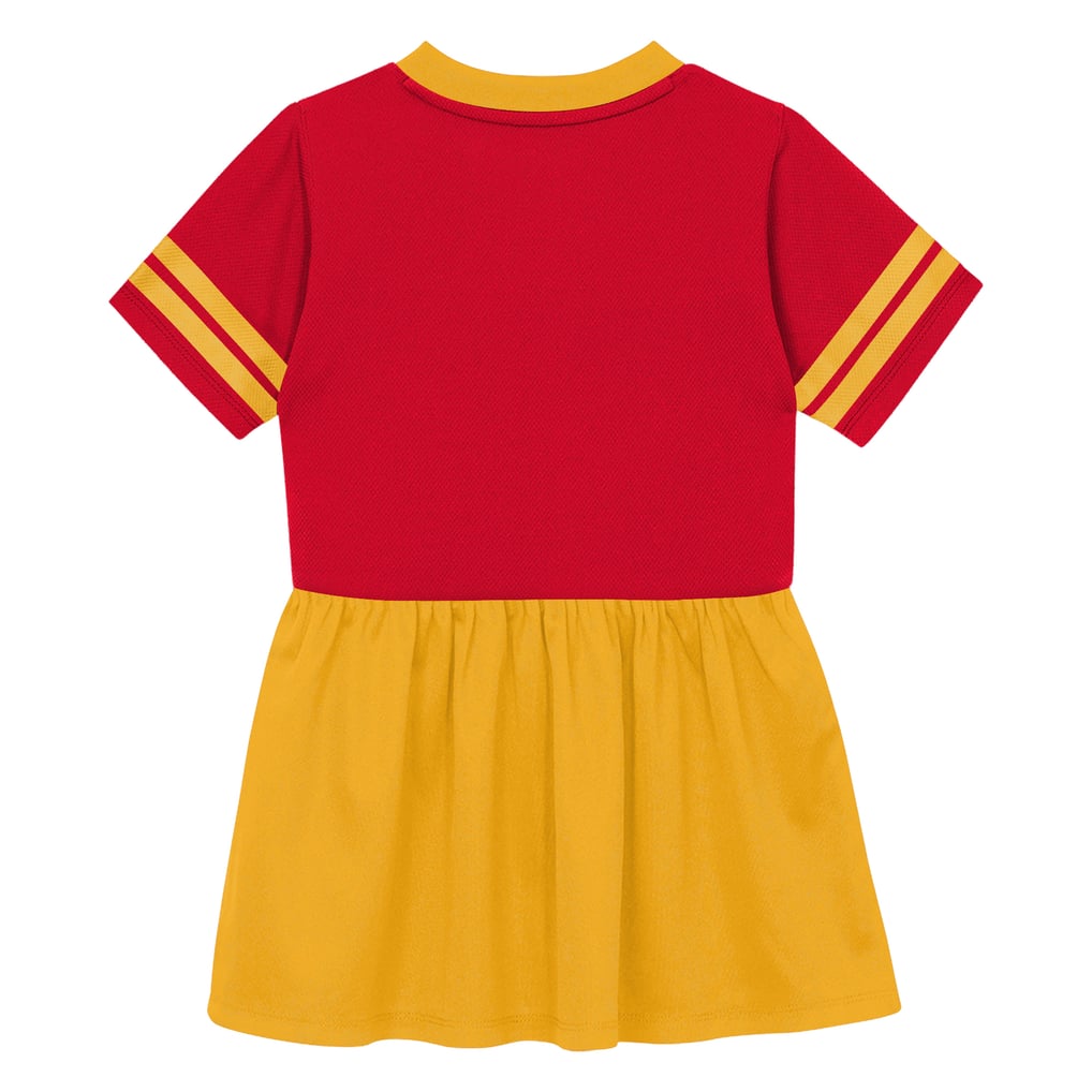 toddler jersey dress Outerstuff Red Kansas City Chiefs Stadium Lights V-Neck Fashion Football Size: 2T zip dress
