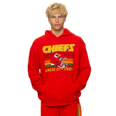Kansas City Chiefs Aviator Nation Unisex Relaxed Tri-Blend Hoodie - Red