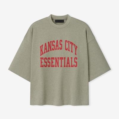 Kansas City Chiefs Fear of God x NFL Unisex Merch T-Shirt - Heather Gray