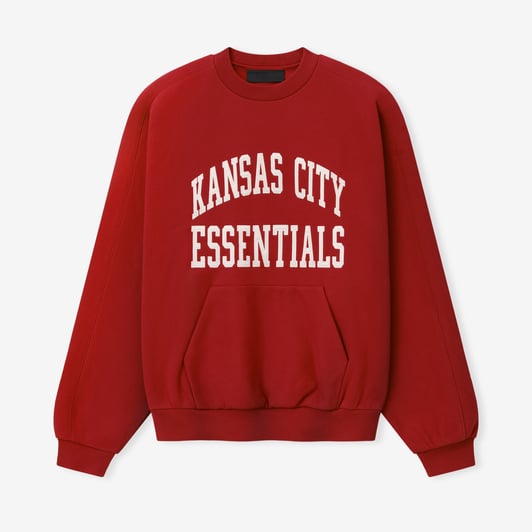 Kansas City Chiefs Fear of God x NFL Unisex 90s Relaxed Sweatshirt - Red