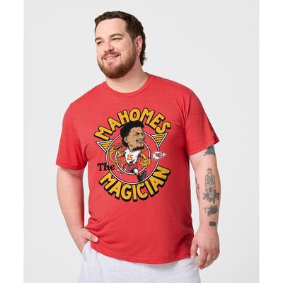 Patrick Mahomes Kansas City Chiefs Homage Unisex Caricature Player Graphic Tri-Blend T-Shirt - Red