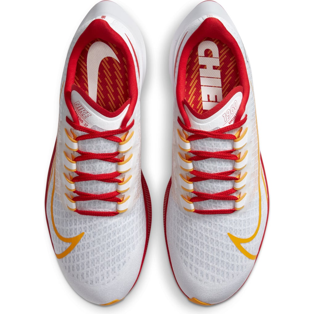 Unisex Nike White Kansas City Chiefs Zoom Pegasus 37 Running  display picture 3