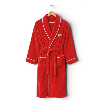 Kansas City Chiefs Pegasus Unisex Logo Patch Ultra Cozy Robe - Red
