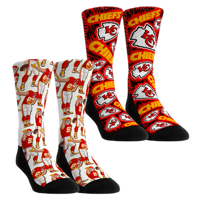 Travis Kelce Kansas City Chiefs Rock Em Unisex 2-Pack No Look Pass Crew Socks Set