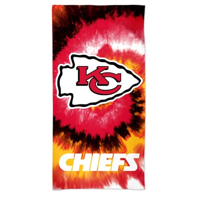 Kansas City Chiefs WinCraft 60'' x 30'' Tie-Dye Spectra Beach Towel