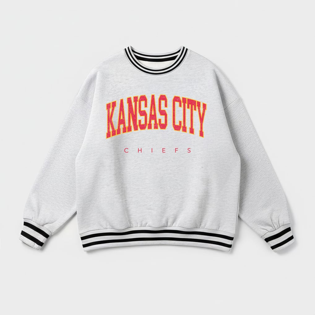 Women's Gameday Couture Ash Kansas City Chiefs Oversized Easy Energy ...