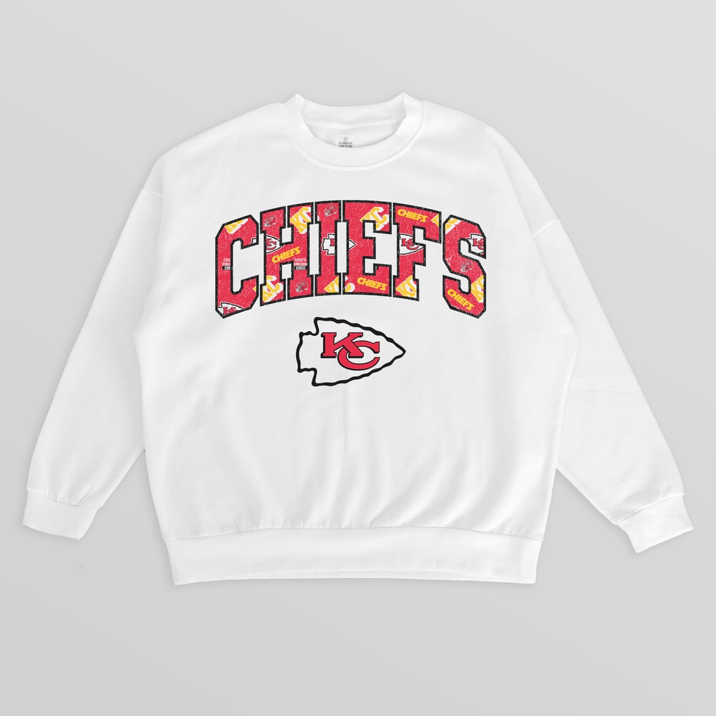 Mewc Gameday Couture Kansas City Chiefs Women's White Sweet Play Oversized ...