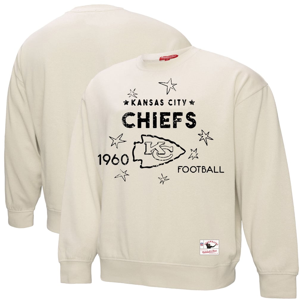Women's Mitchell & Ness Cream Kansas City Chiefs Plus Size Shooting ...